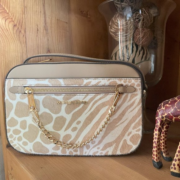 Michal Kors LG Jet Set - Calf Hair Dyed Giraffe Print /...